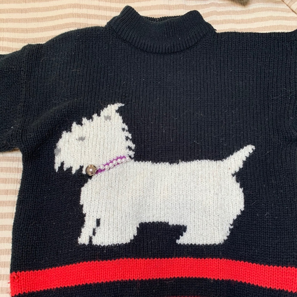 Sweater with cute dog on it